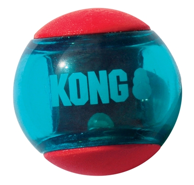 KONG Hondenbal Squeez Action Rood 5×5 cm – Blauw/Rood