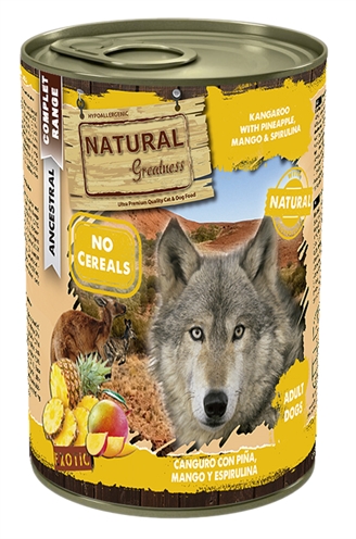 NATURAL GREATNESS Hondenvoer Kangaroo / Pineapple 400 gr – Ideaal bij Allergieën