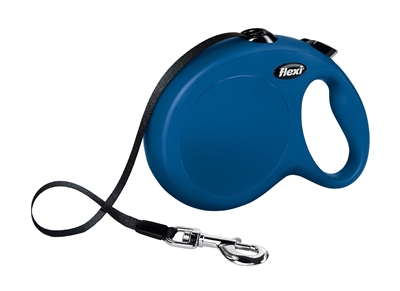 FLEXI Rollijn Classic Tape Blauw L 5 m – Geschikt voor honden tot 50 kg