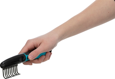 TRIXIE Vachtontvilter Gebogen tanden | voor ontvilten en uitdunnen - 18 cm
