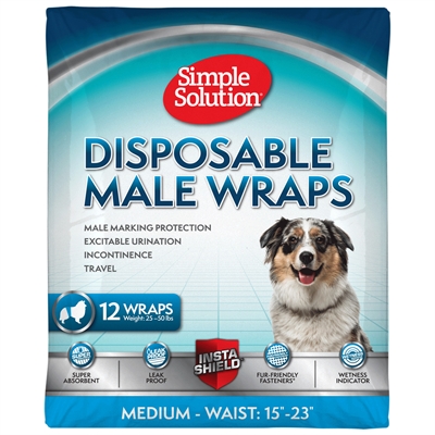 SIMPLE SOLUTION Plasband reu Wegwerp - Superabsorberend voor incontinentie - Zwart - Medium (12 st)