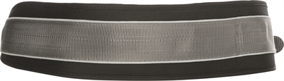 TRIXIE Buikriem met lijn Jogginglijn Schokdemper, reflecterend - Grijs - 75-120 cm