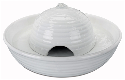 TRIXIE Drinkfontein VITAL FLOW MINI 800 ML – Keramisch Wit 24×10 cm