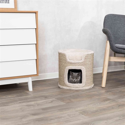 TRIXIE Krabton Ria 37×37 cm – Lichtgrijs/Naturel