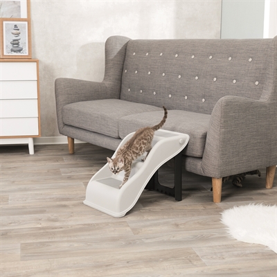 TRIXIE Trap 54×34×39 cm – Lichtgrijs, Inklapbaar, Antislip