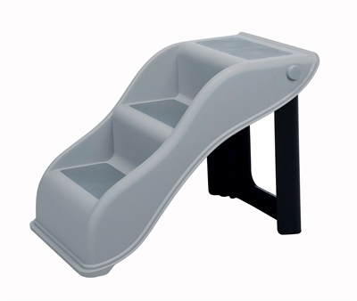 TRIXIE Trap 54×34×39 cm – Lichtgrijs, Inklapbaar, Antislip
