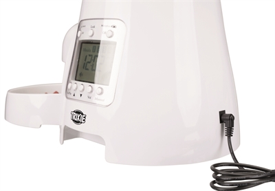 TRIXIE Voerdispenser TX7 - programmeerbaar tot 5 maaltijden, 5 L reservoir, spraakfunctie - Wit - 40x34x26 cm