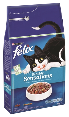 FELIX kattenbrokken DROOG SEASIDE SENSATIONS 4 KG – Vis smaken