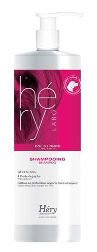HERY Hondenshampoo voor lang haar met jojoba-olie, diepe reiniging - 1 L