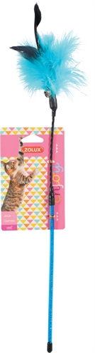 ZOLUX Kattenhengel Veer Assorti 7×7×53,5 cm – Kleurig Speelgoed