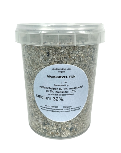 DE VRIES Maagkiezel Fijn 750 gr – Essentieel voor Vogelvertering
