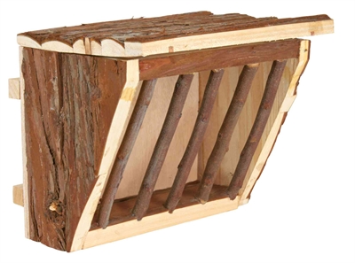 TRIXIE Hooiruif voor Konijnen 20×15×17 cm – Natuurlijk Hout
