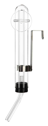 TRIXIE Drinkfles glas voor knaagdieren - 50 ml met drinktuit & houders (tralie + zuignap) - 6 stuks