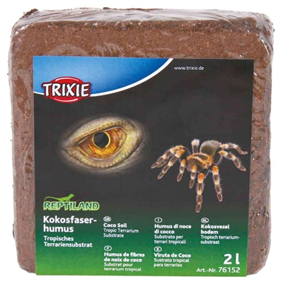 TRIXIE Kokosvezel/Humus substraat | Vochtvasthoudend & zet uit tot 7–8× - Schimmelvrij, zonder meststoffen - 2 L (6 st.)