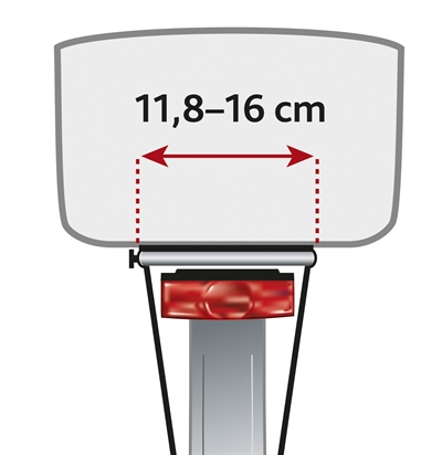 TRIXIE Fietsmand Bagage Drager Breed | Voor bagagedrager 11,6–16 cm, gaasafdekking & korthouder - Zwart - 60x29x49 cm, tot 8 kg