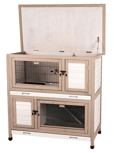 TRIXIE Konijnenhok Natura Met Isolatie Grijs 116×65×113 cm