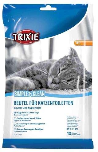 TRIXIE Kattenbakzak Simple'N'Clean 71×56 cm – 10 Stuks