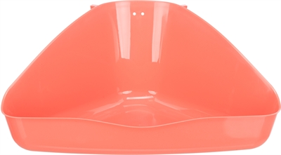 TRIXIE Hoektoilet voor knaagdieren - Ruimtebesparend hoekmodel, kunststof hygiënisch - Assorti - 36x21x30 cm