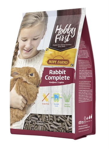HOBBYFIRST HOPEFARMS Konijnenvoer Rabbit Complete 3 kg – Graanvrij