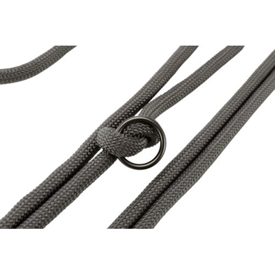 TRIXIE Hondenriem Be Nordic - Traploos verstelbaar (3 standen) & trigger-snap | Donkergrijs/bruin - 200 x 1,3 cm