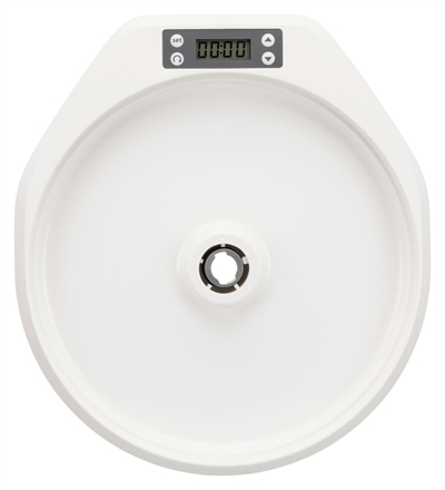 TRIXIE Automatische Voerdispenser TX4+1 36×33×5 cm – Wit/Grijs