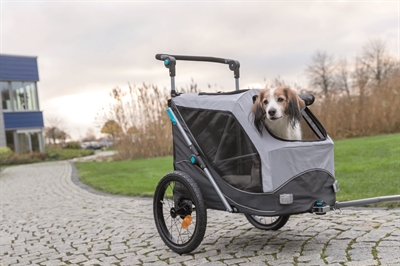 TRIXIE Hondenfietskar Opvouwbaar Grijs 103×74×95 cm – Multifunctioneel