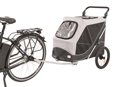 TRIXIE Hondenfietskar Opvouwbaar Grijs 103×74×95 cm – Multifunctioneel