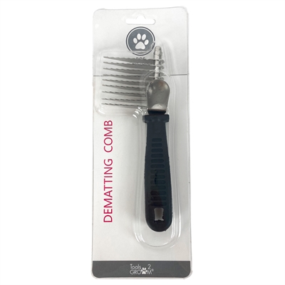 TOOLS-2-GROOM Klittenkam Kunststof Greep 17,5×6,5 cm – Handig voor Honden en Katten