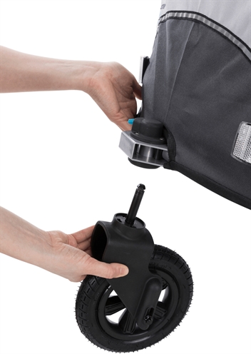 TRIXIE Frontwiel Fietskar 12794 / 12796 / 12798 – Opvouwbaar Grijs