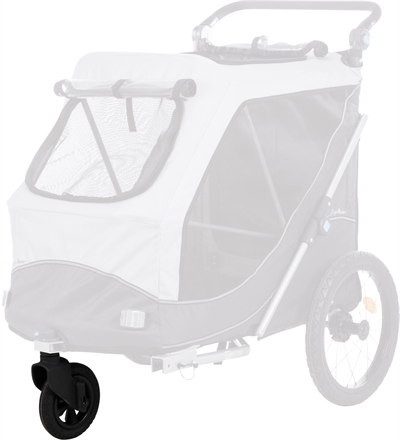 TRIXIE Frontwiel Fietskar 12794 / 12796 / 12798 – Opvouwbaar Grijs