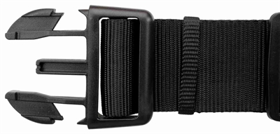 TRIXIE Halsband Premium traploos verstelbaar, kliksluiting - Zwart - 35-55x2 cm