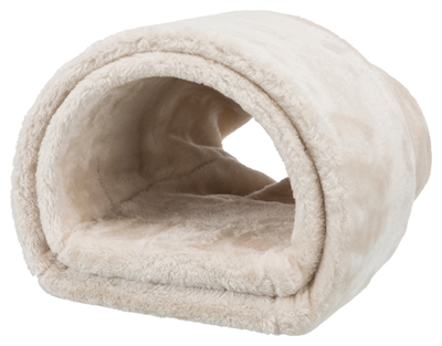 TRIXIE Speeltunnel Konijn / Cavia Pluche 80×27×21 cm – Beige