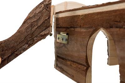 TRIXIE Knaagdierhuis Ineke 30×32×16 cm – Natuurlijk schorshout