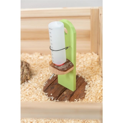 TRIXIE Drinkfleshouder Natural Living schorshout vrijstaand - 18x18x30 cm - 2 st
