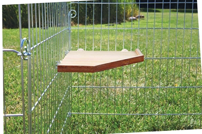 TRIXIE Hoekplank Natural Living Schorshout zonder giftige hars - naturel - 17 x 17 cm - 3 st