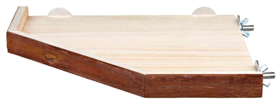 TRIXIE Hoekplank Natural Living Schorshout zonder giftige hars - naturel - 17 x 17 cm - 3 st
