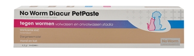 EXIL Honden- en katten ontwormingsmiddel No Worm Diacur Petpaste 4,8 gr