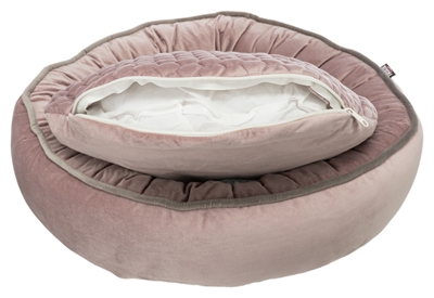 TRIXIE Hondenmand Livia 50×50 cm – Roze Velours Pluche