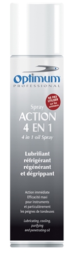 OPTIMUM Pflegespray für Haarschneidemaschinen 4 in 1 300 ml - Schmiermittel & Kühlmittel