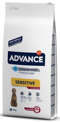 ADVANCE hondenvoer Sensitive Lamb/Rice 12 kg – Lam, Rijst