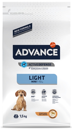 ADVANCE hondenvoer Mini Light 1,5 kg – speciaal voor kleine rassen