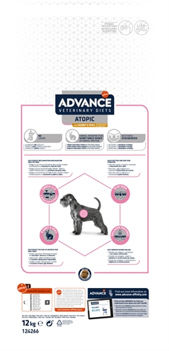 ADVANCE VETERINARY DIET hondenvoer Atopic Gevoelige Huid 12 kg – Graanvrij