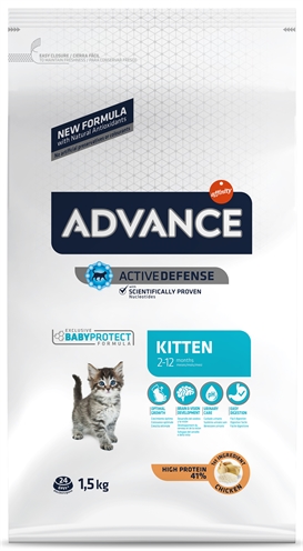 ADVANCE kattenvoer Kitten Kip/Rijs 1,5 KG – licht verteerbaar