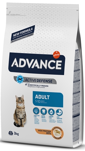 ADVANCE kattenvoer Adult Chicken/Rice 3 kg – Licht verteerbaar