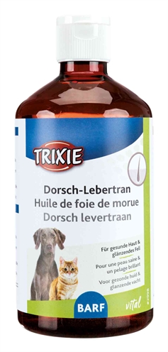TRIXIE Dorstlevertraan Hond / Kat 500 ml – Voedingssupplement Omega 3-6