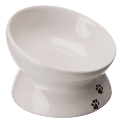 TRIXIE Voerbak Kat Wit 150 ml 13 cm – Ergonomisch Keramisch