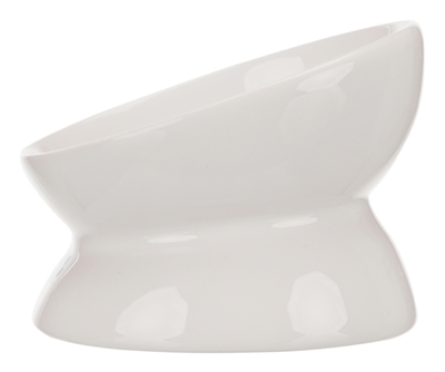 TRIXIE Voerbak Kat Wit 150 ml 13 cm – Ergonomisch Keramisch