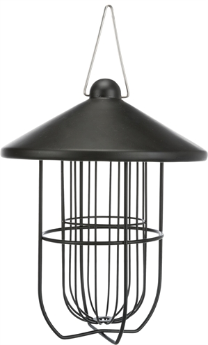 TRIXIE Mezenbolhouder Zwart 19×19×24 cm – Metalen houder voor tuinvogels