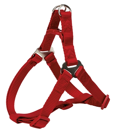TRIXIE Hondentuig Premium One Touch Rood 65×2,5 cm – Verstelbaar
