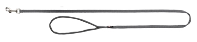 TRIXIE hondenriem Premium Grafiet Grijs 100×2 cm – robuuste looplijn
